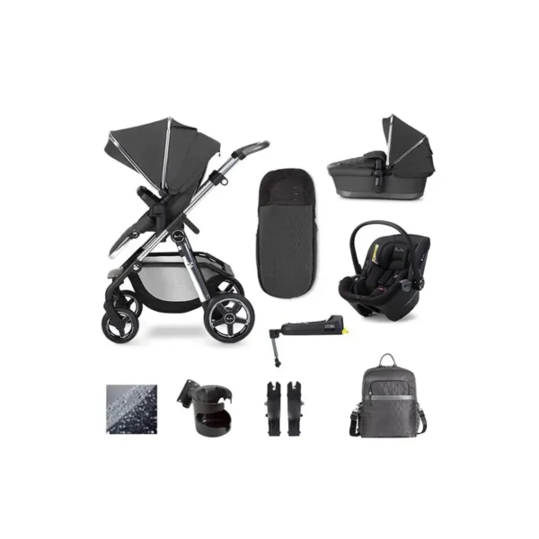 Silver Cross Pioneer 21 Dream & i-Size Base Bundle Travel System - Clay