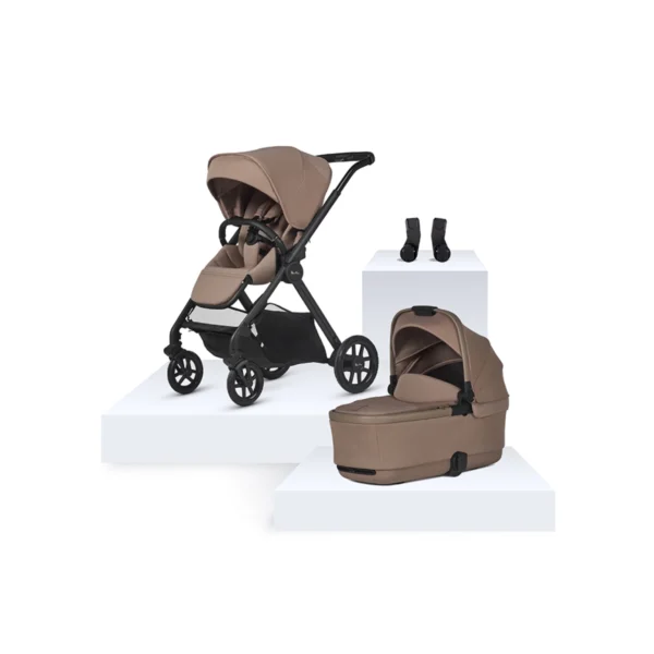 silver cross reef 2 pushchair first bed folding carrycot mocha