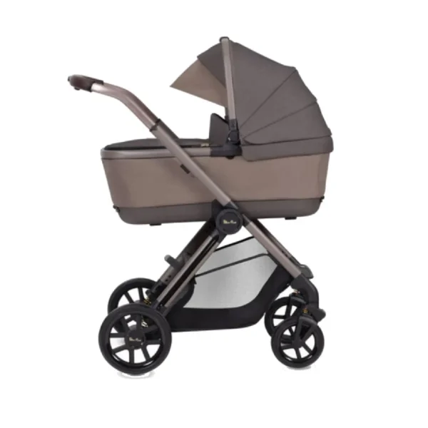 silver cross reef with first bed folding carrycot earth