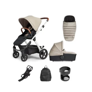 Silver Cross Tide 3in1 Pram System With Accessory Box - Stone