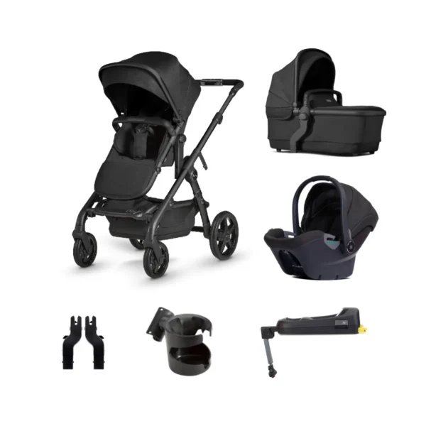 Silver Cross Wave Pushchair + Travel Pack-Onyx