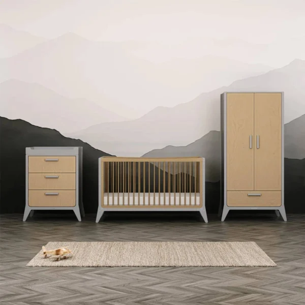 snuz fino 3 piece nursery furniture set dove