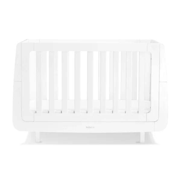 SnuzKot Mode Cot Bed - White + FREE 117x68 Fibre Mattress Worth £59.99!