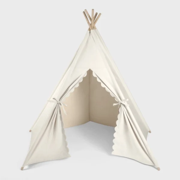 The Little Green Sheep Teepee Play Tent-Linen