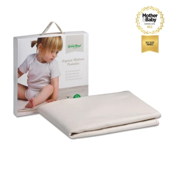 The Little Green Sheep Waterproof Cot Mattress Protector-60x120cm