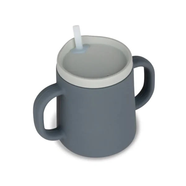 tum tum silicone 3 way sippy cup grey