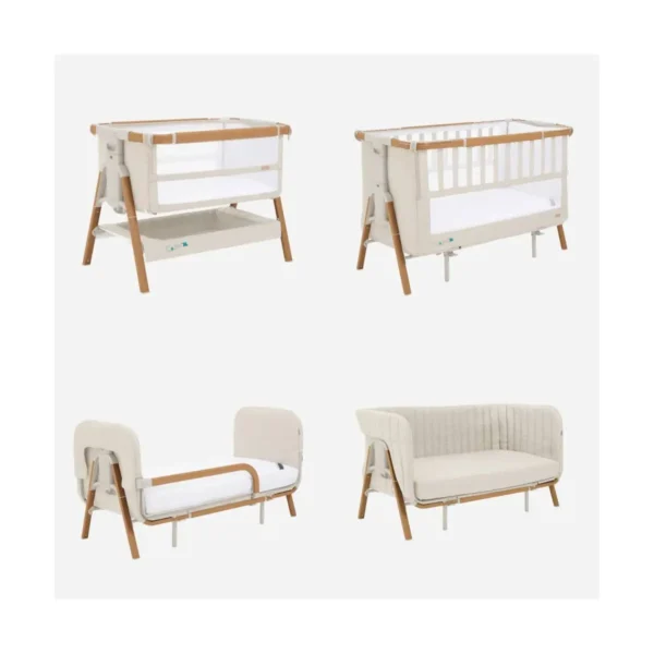 Tutti Bambini CoZee XL - Complete Birth to 4+ Years Package - Scandinavian Walnut/Ecru