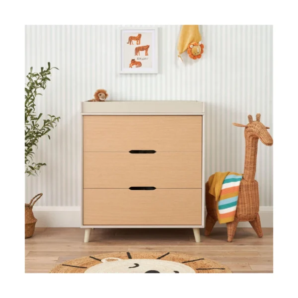 Tutti Bambini Fika Chest Changer - Light Oak/White Sand