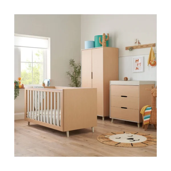 tutti bambini fika mini 3 piece roomset light oakwhite sand