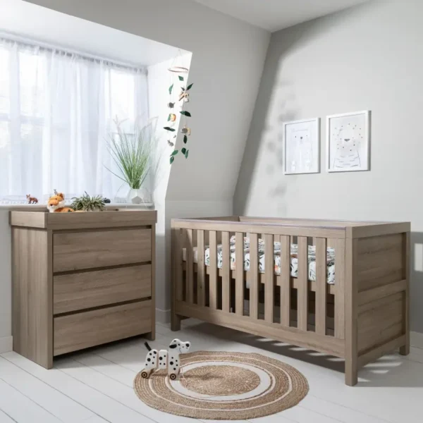 tutti bambini modena 2 piece room set oak free nursing pillow worth 4999