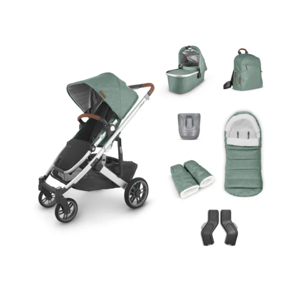 UPPAbaby CRUZ V2 2in1 Pram System + 5 Piece Accessory Pack - Emmett