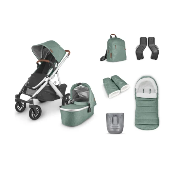 uppababy vista v2 2in1 pram system 5 piece accessory pack emmett