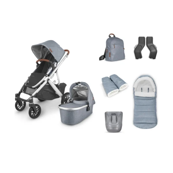 uppababy vista v2 2in1 pram system 5 piece accessory pack gregory