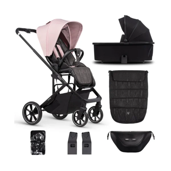 Venicci Empire 2in1 Pushchair Bundle - Silk Pink