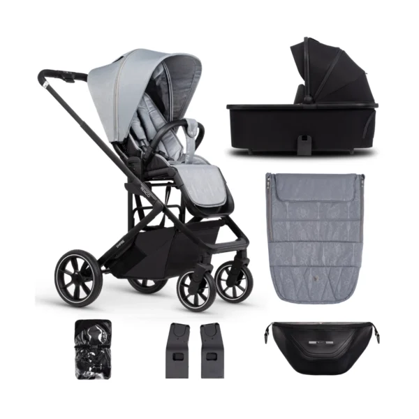 Venicci Empire 2in1 Pushchair Bundle - Urban Grey