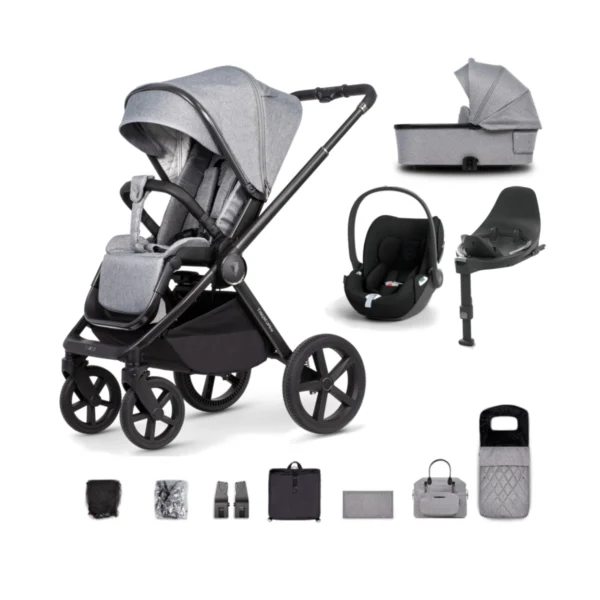 Venicci Tinum Upline 12 Piece Cloud T Travel System - Classic Grey