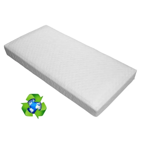 Ventalux Aircool Spring Interior Non Allergenic Cot Mattress - White (120 x 60)