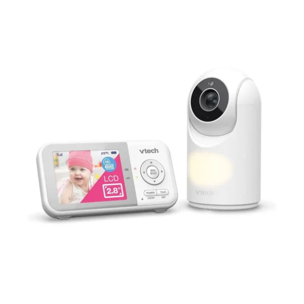 Vtech VM3263 2.8" Pan & Tilt Video Monitor With Night light - White